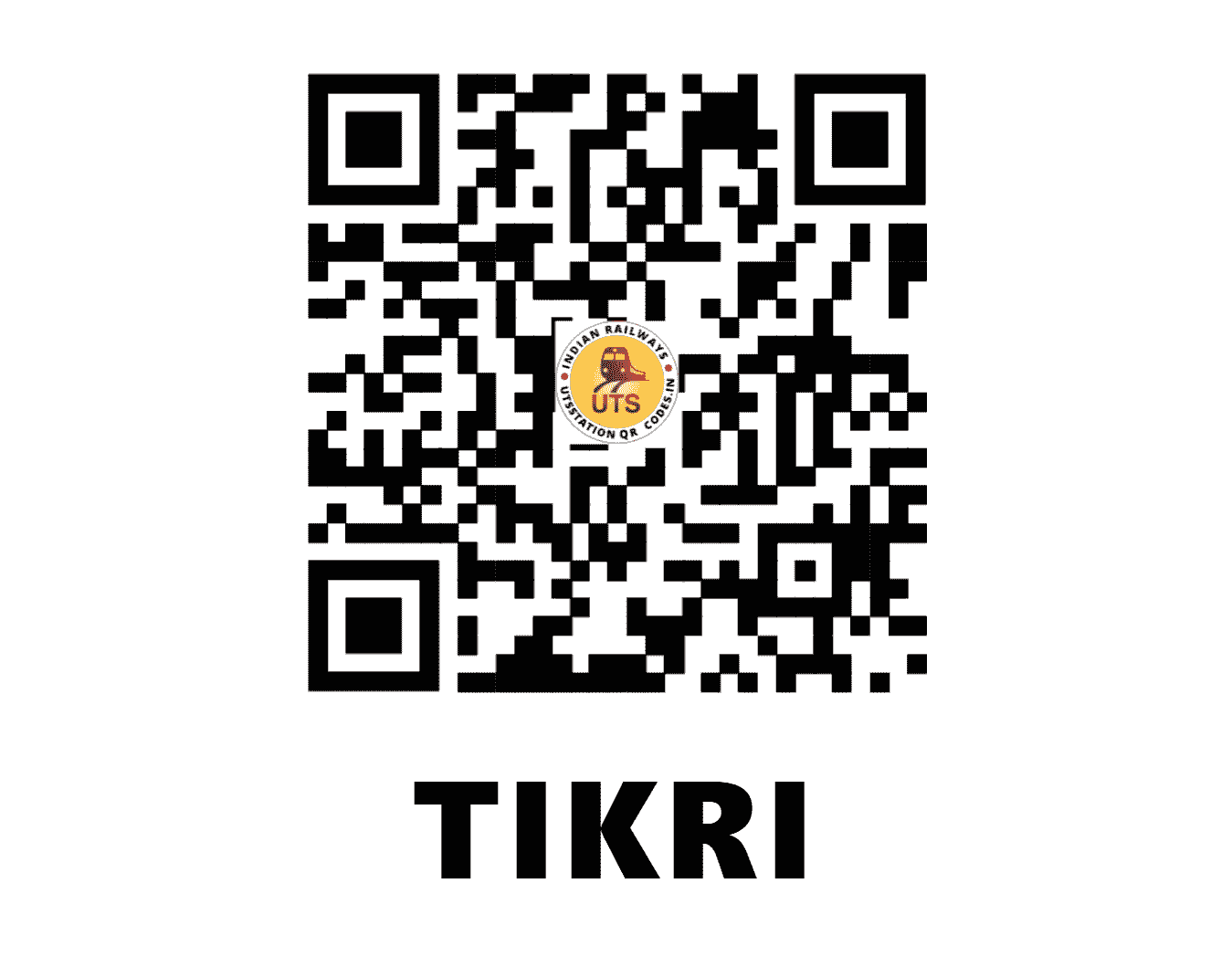 UTS QR Code for TIKRI - TRE (NE - UTTAR PRADESH)